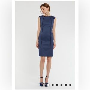 Paule Ka dress Size FR40 / US8 Blue NWT